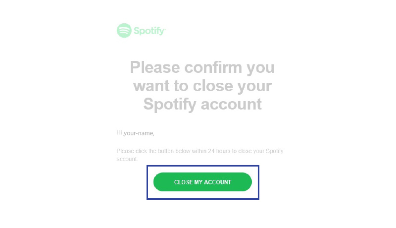 How to delete your Spotify account Step 7